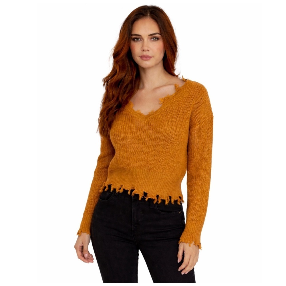 NWT Distressed Sweater